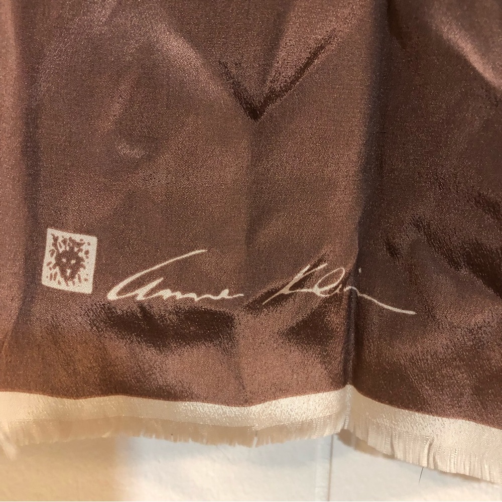 Anne Klein Taupe/Cream Scarf 52" x 10"